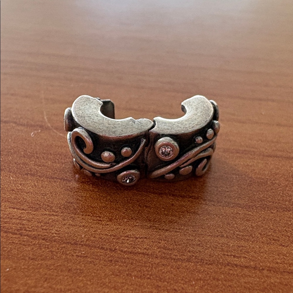 Pandora SET of TWO Tendril Clip with Clear CZ #790380